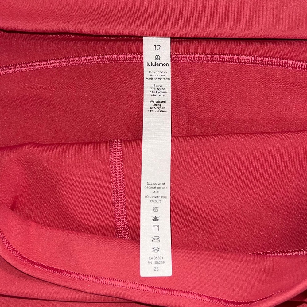 Lululemon In Movement Crop 19" High Rise Leggings In Vintage Rose Size 12 - Picture 8 of 9
